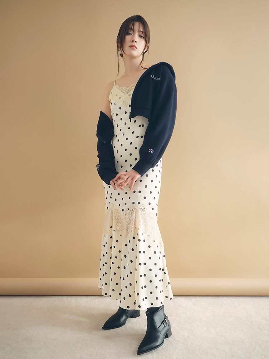 FRAY I.D「レーストリムマーメイドワンピース」|ワンピース|