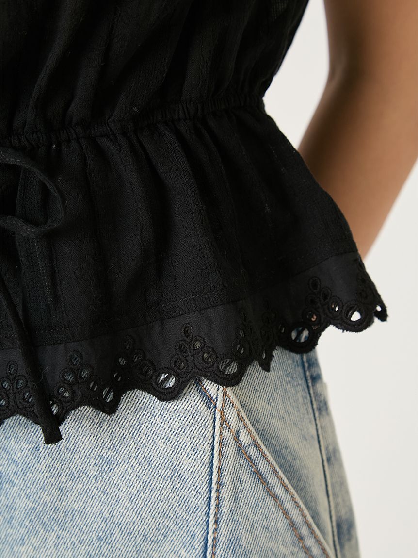 FRAY I.D「2wayフリルレースブラウス」|シャツ・ブラウス|