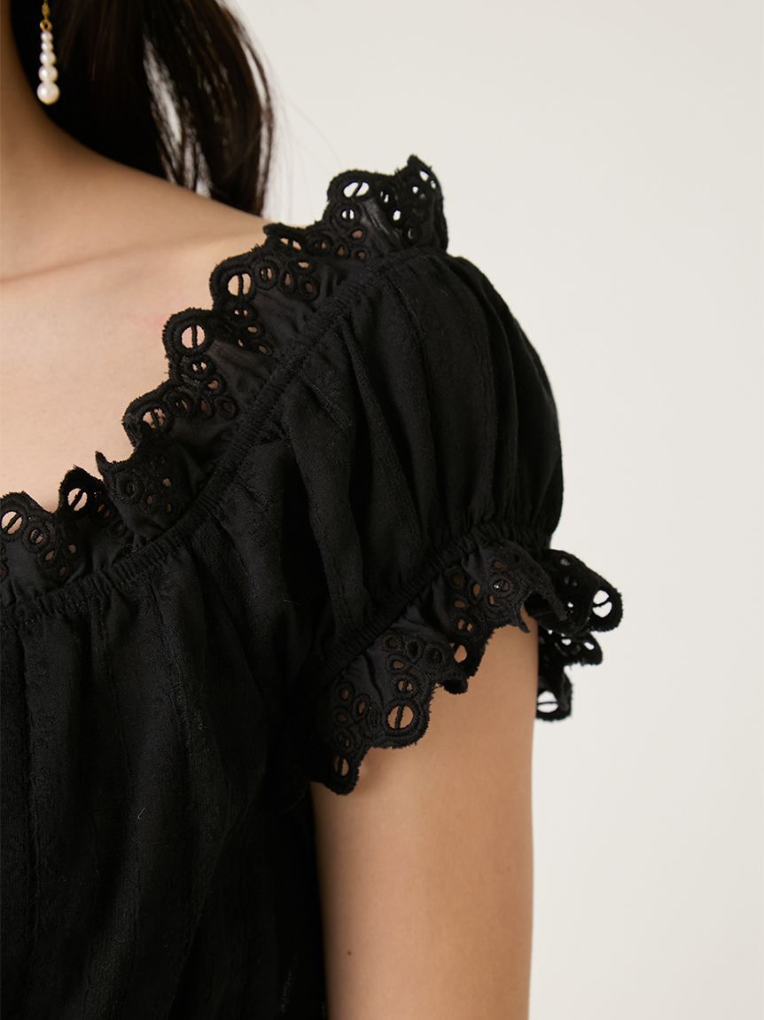 FRAY I.D「2wayフリルレースブラウス」|シャツ・ブラウス|