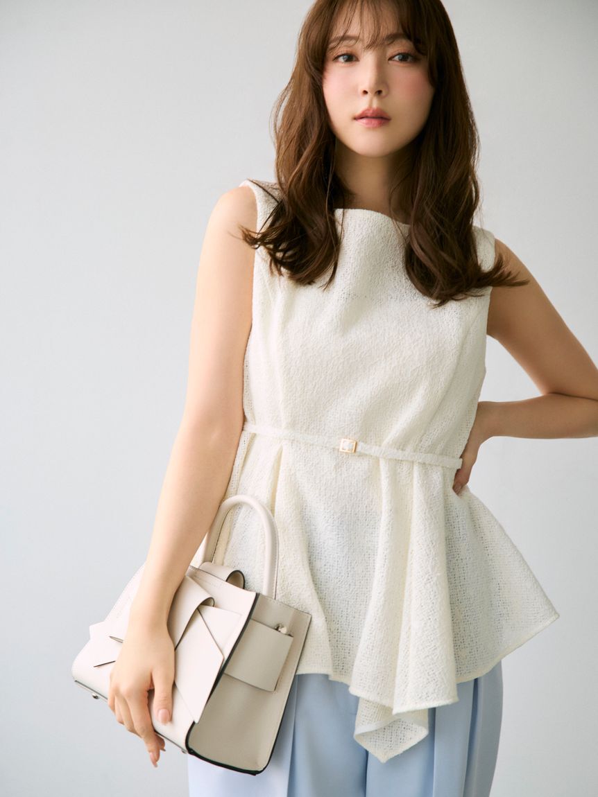 FRAY I.D「アシメペプラムチュニック」|シャツ・ブラウス|WHT