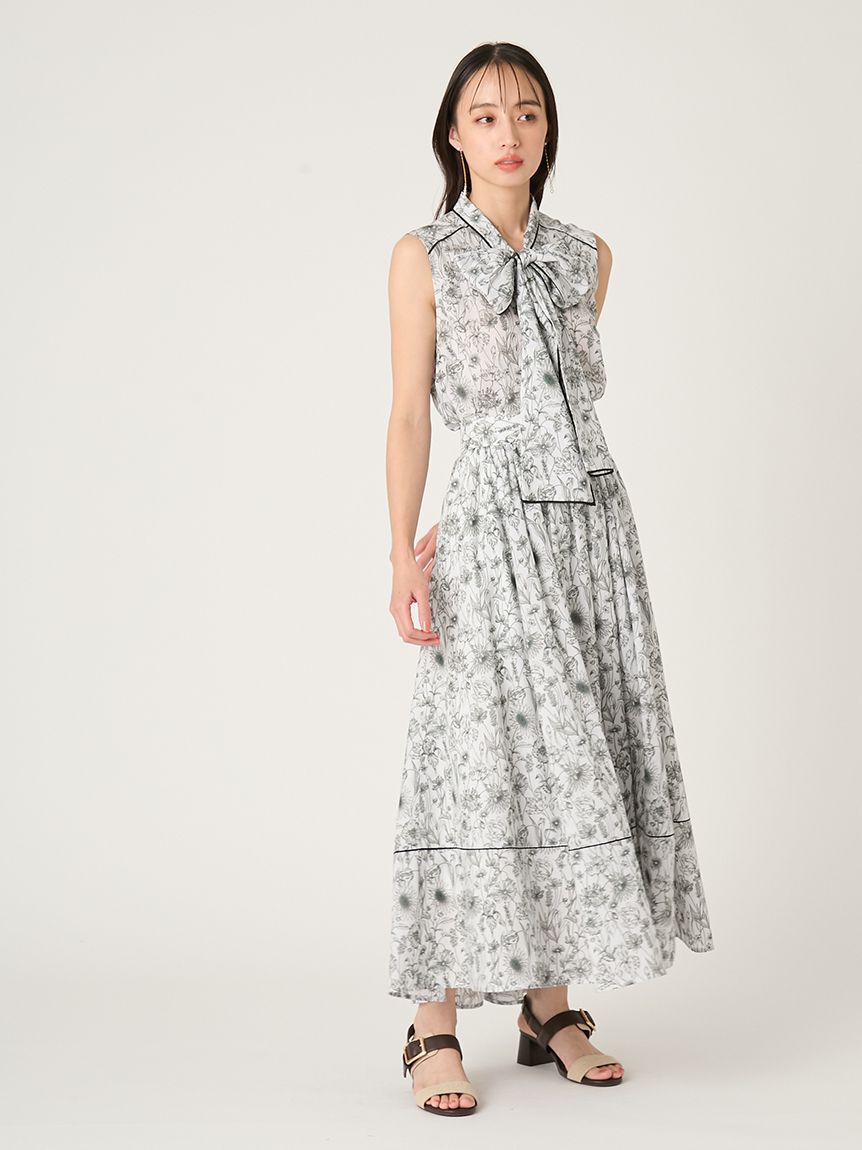 FRAY I.D「【FRAY I.D MADE WITH LIBERTY FABRIC】ボウタイブラウス／ウォッシャブル」|シャツ・ブラウス|