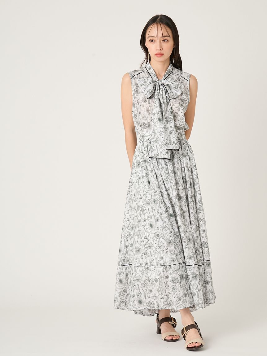 FRAY I.D「【FRAY I.D MADE WITH LIBERTY FABRIC】ボウタイブラウス／ウォッシャブル」|シャツ・ブラウス|