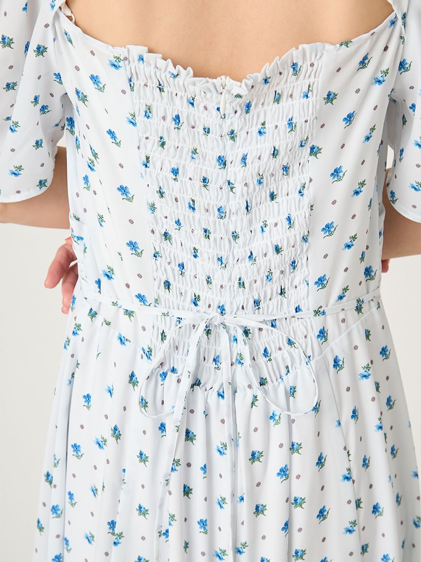 FRAY I.D「【FRAY I.D MADE WITH LIBERTY FABRIC】パフスリーブワンピース」|ワンピース|