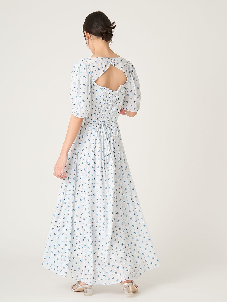 FRAY I.D「【FRAY I.D MADE WITH LIBERTY FABRIC】パフスリーブワンピース」|ワンピース|