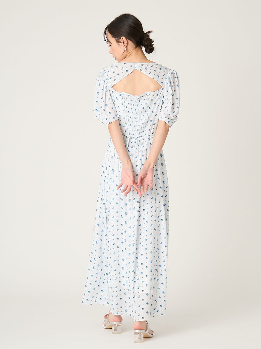 FRAY I.D「【FRAY I.D MADE WITH LIBERTY FABRIC】パフスリーブワンピース」|ワンピース|