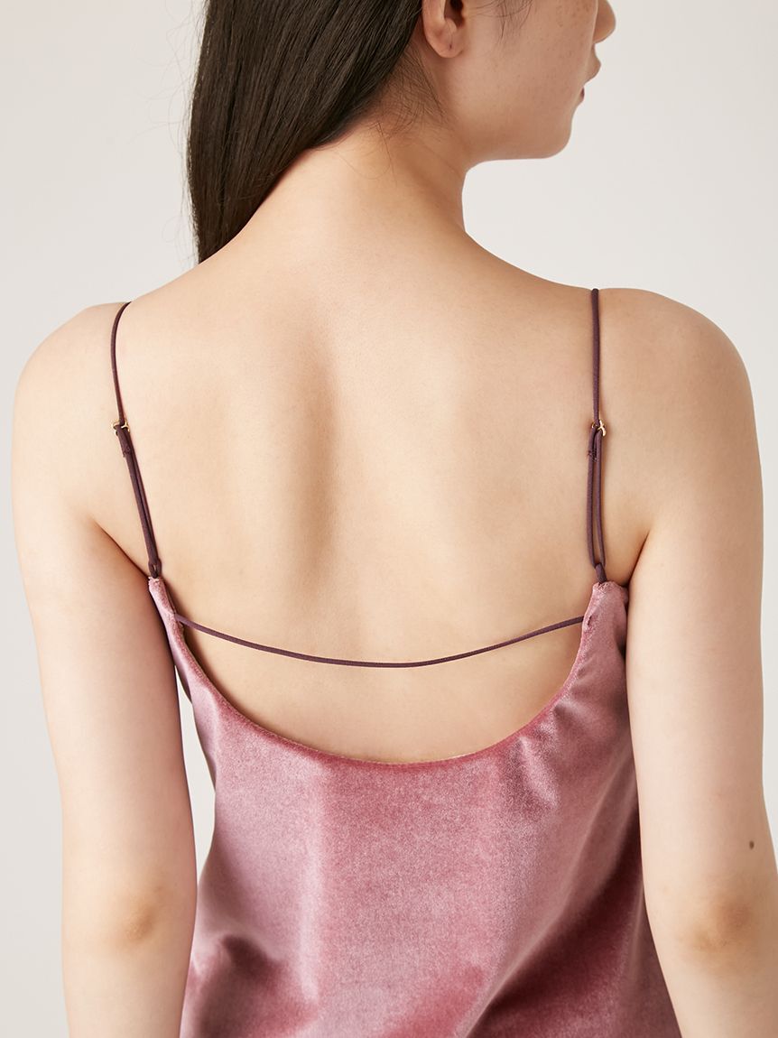 LILY BROWN Lingerie「【LILY BROWN Lingerie】カップインキャミ／ベロアマルチカラー」|インナー|