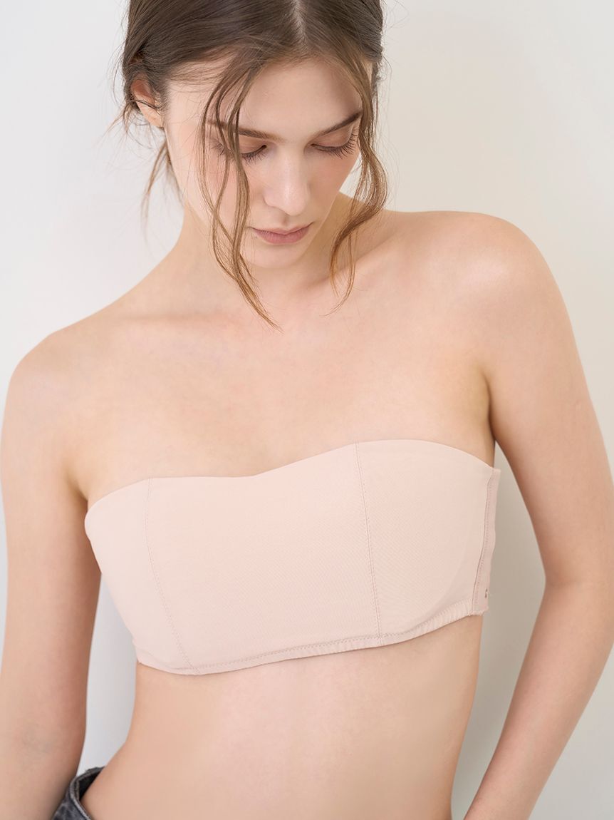 LILY BROWN Lingerie「【LILY BROWN Lingerie】シアーファンデ　ストラップレスブラ」|インナー|PBEG