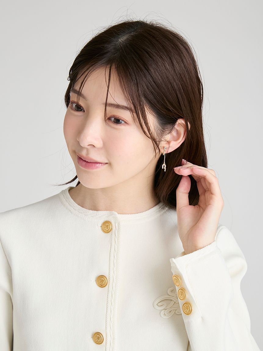 CELFORD「ラッキーホースシュービジューイヤリング」|イヤリング|