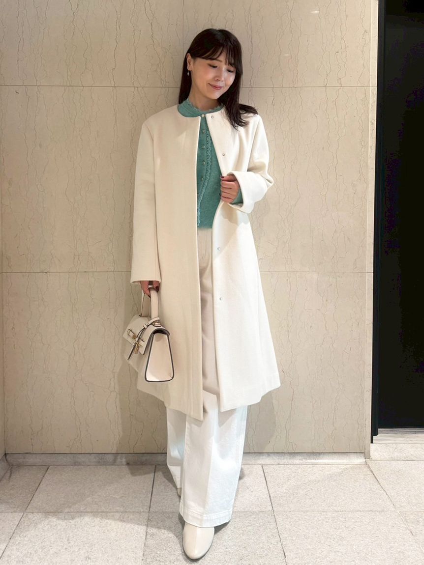 CELFORD「レーストリミングニットカーディガン」|カーディガン|