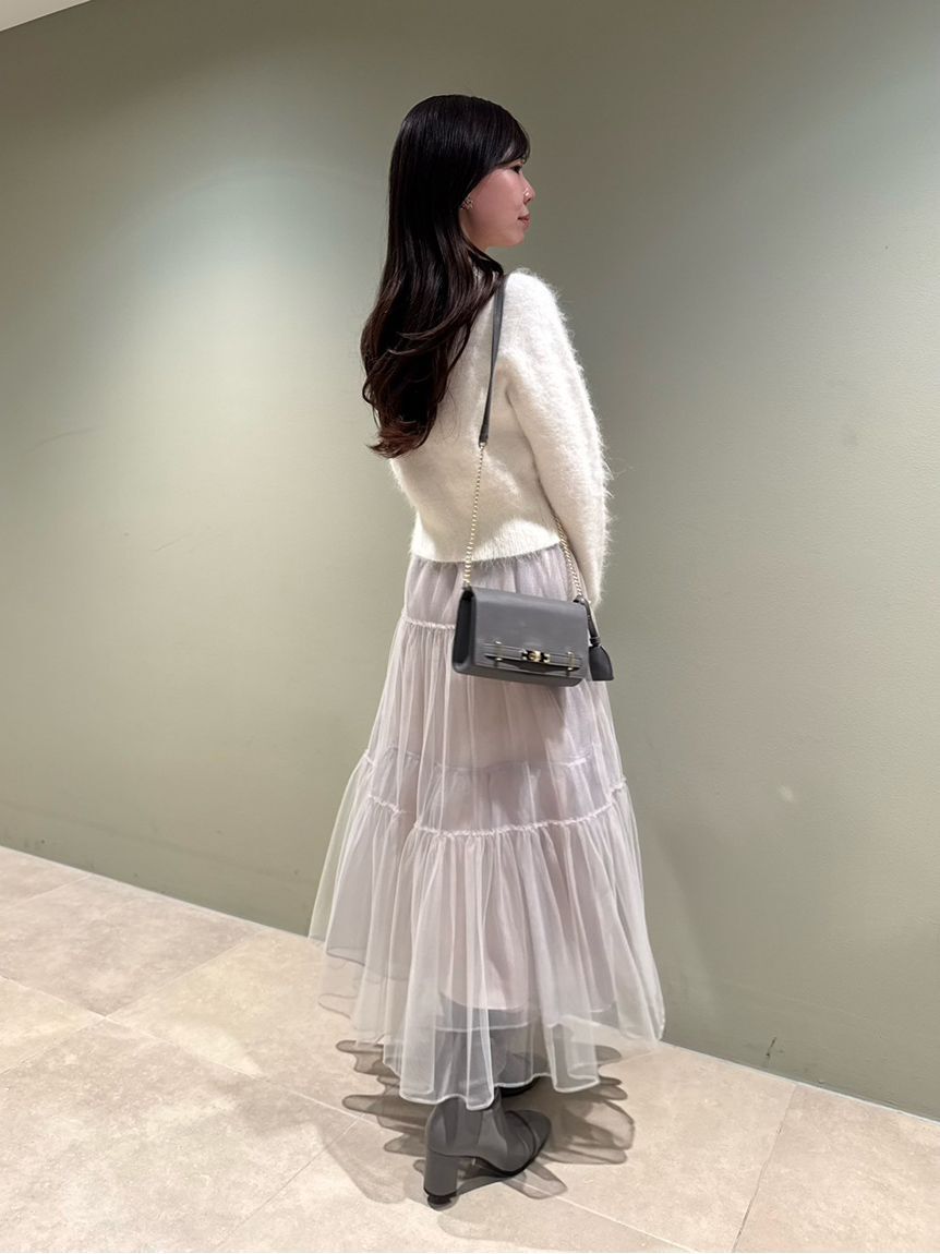 CELFORD「レーストリミングニットカーディガン」|カーディガン|