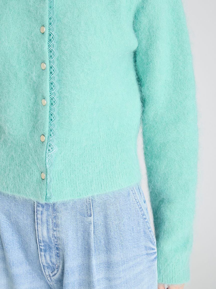 CELFORD「レーストリミングニットカーディガン」|カーディガン|