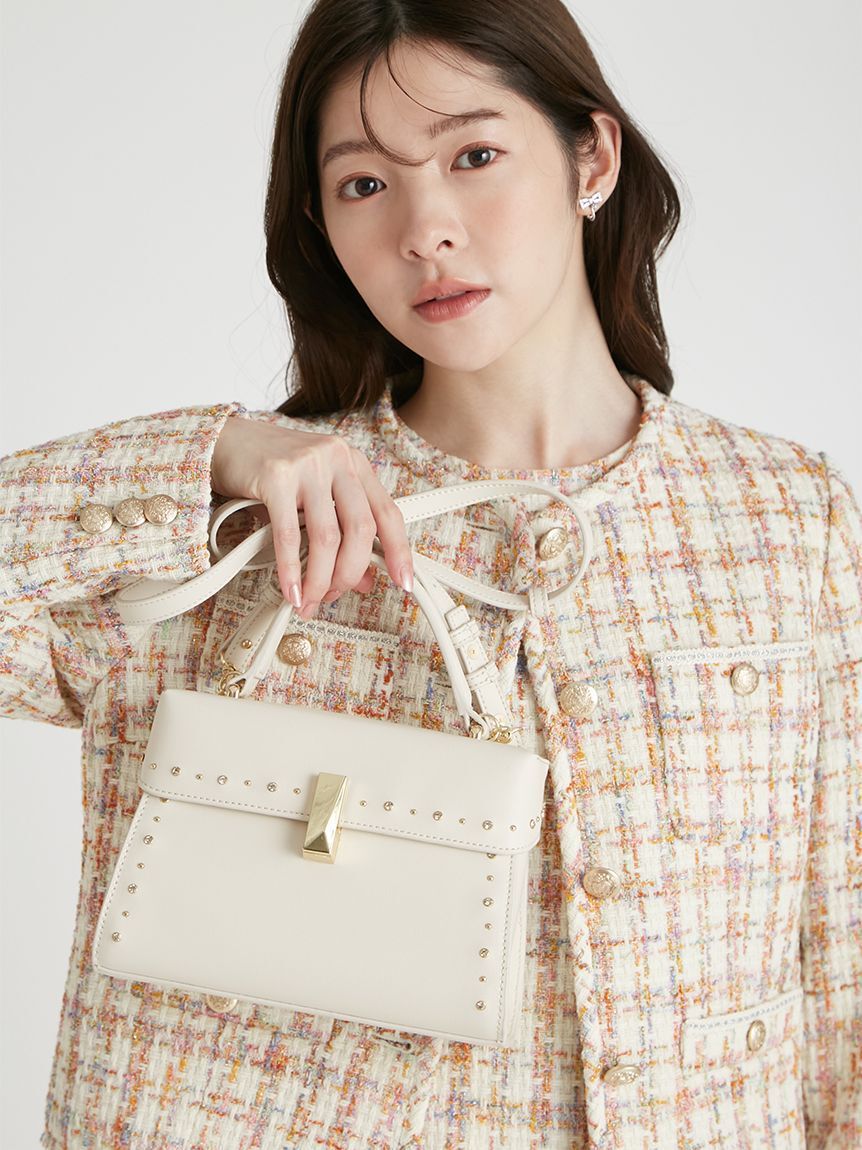 CELFORD「【リュタン】ビジュースタッズポシェット（Ｍ）」|ショルダー・メッセンジャー|