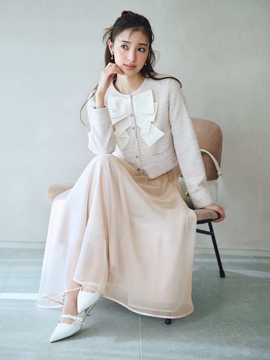 CELFORD「【洗える】リボンデザインジャケット」|テーラードジャケット|