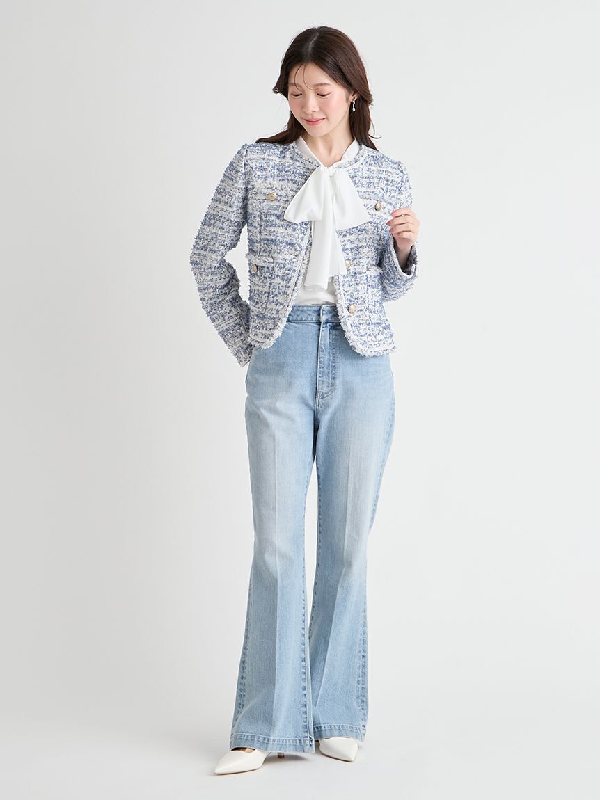 CELFORD「【セットアップ対応】フリンジツイードジャケット」|テーラードジャケット|