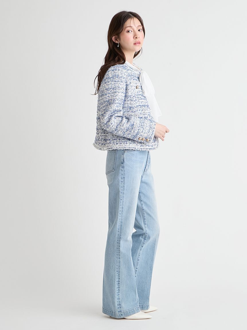 CELFORD「【セットアップ対応】フリンジツイードジャケット」|テーラードジャケット|