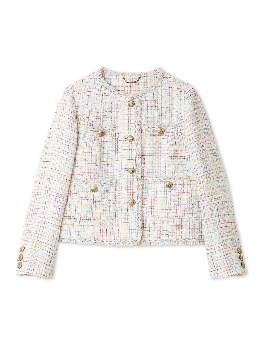 CELFORD「【セットアップ対応】フリンジツイードジャケット」|テーラードジャケット|