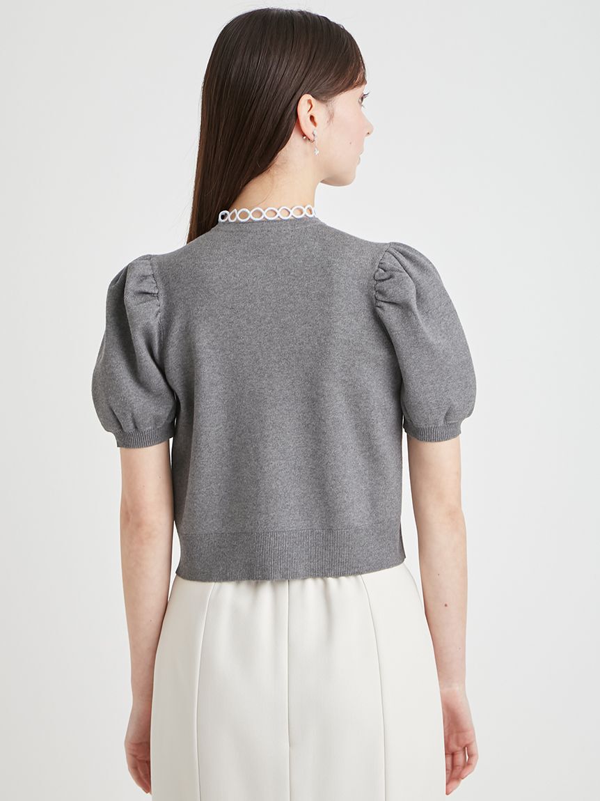 CELFORD「【洗える】【UVカット】ビブヨークレースカーディガン」|カーディガン|