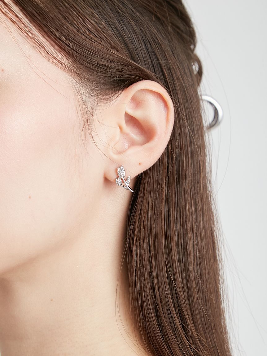 CELFORD「ビジューチューリップピアス」|ピアス|