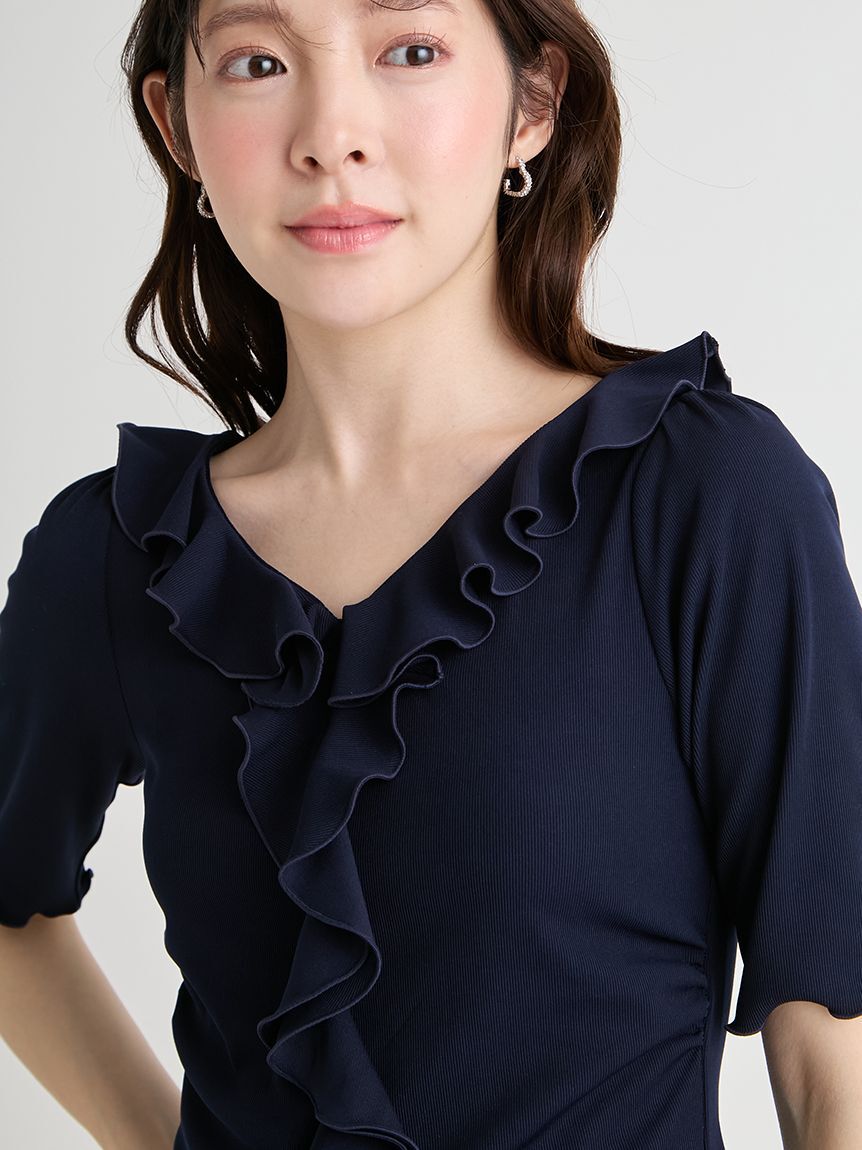 CELFORD「【洗える】ラッフルカットトップス」|Tシャツ・カットソー|