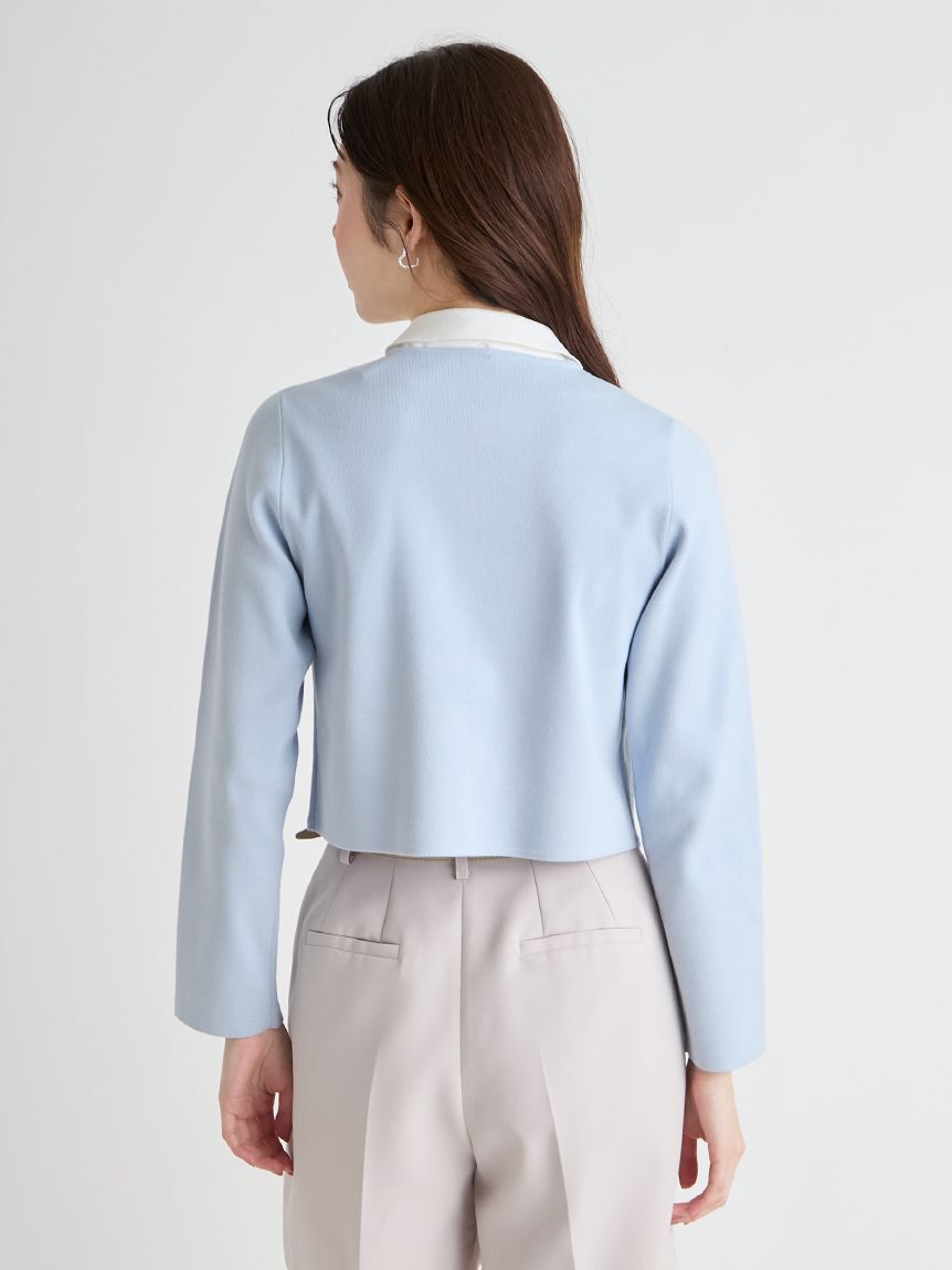 CELFORD「【UVカット】【洗える】刺繍ボウタイカーディガン」|カーディガン|