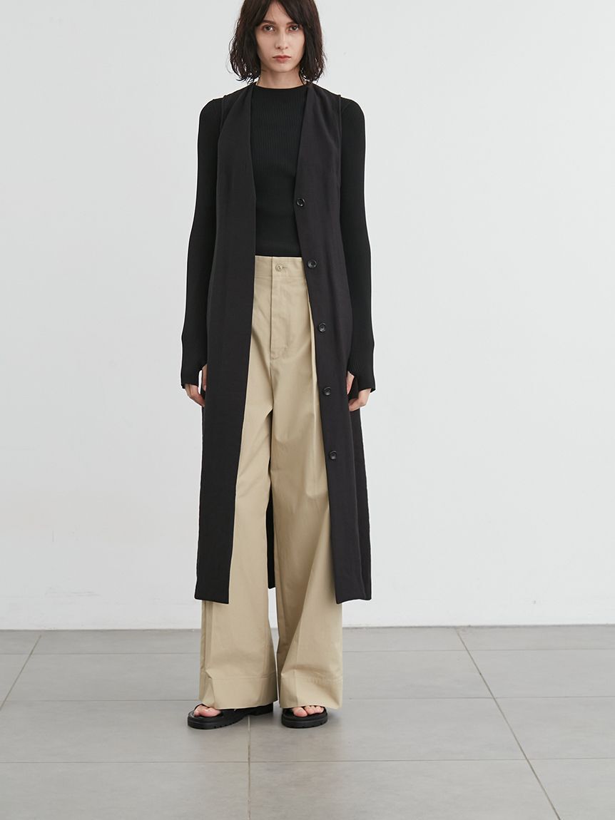 styling/「【セットアップ対応】バックラップワイドパンツ」|チノ|