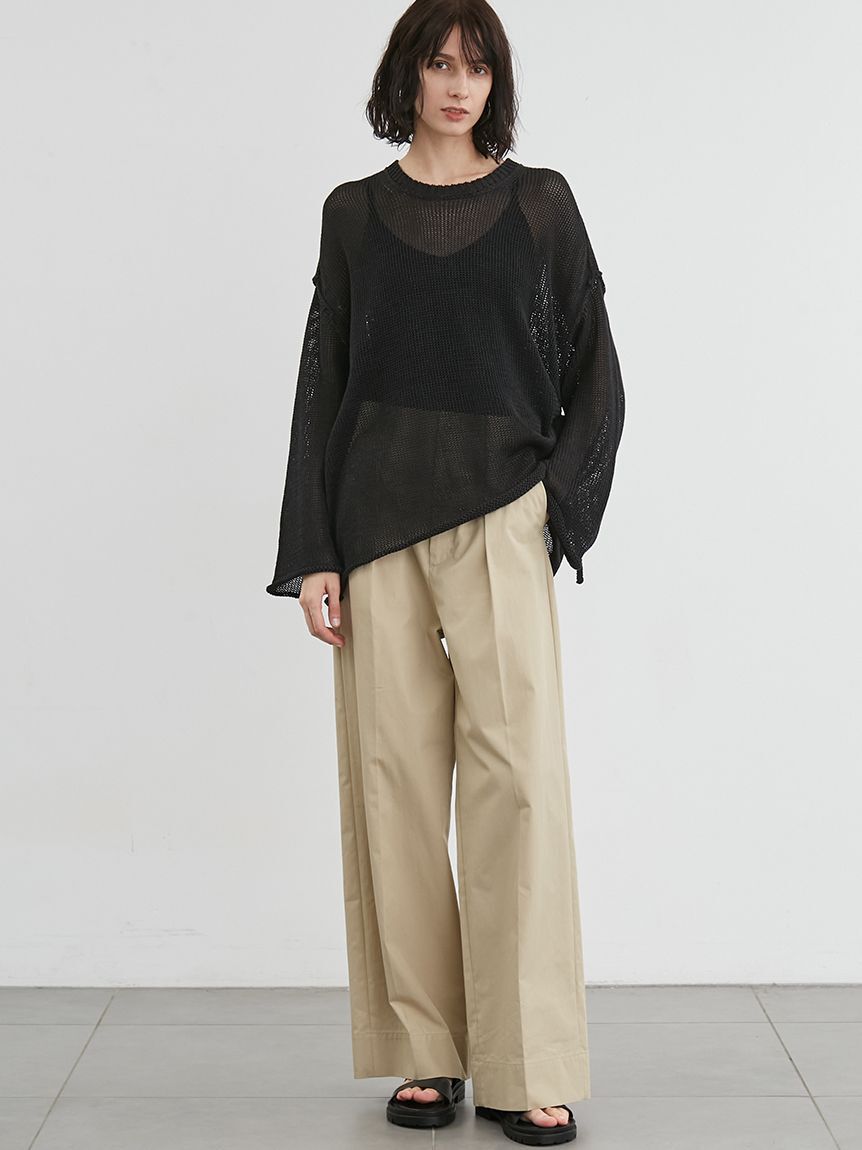 styling/「【セットアップ対応】バックラップワイドパンツ」|チノ|