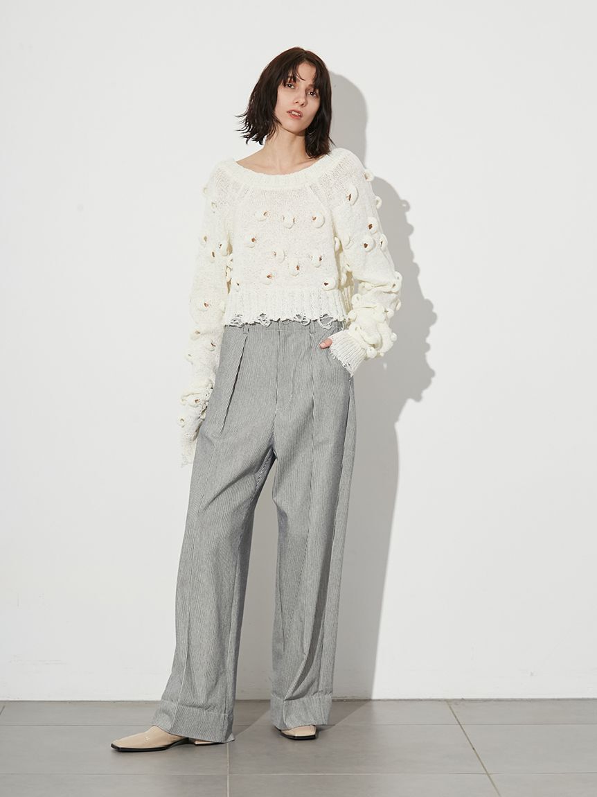 styling/「【セットアップ対応】バックラップワイドパンツ」|チノ|