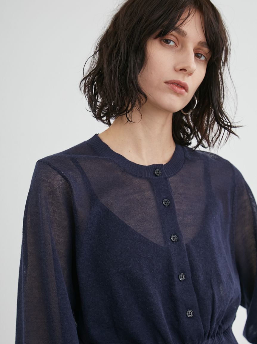 styling/「シアーニットカーディガン」|カーディガン|