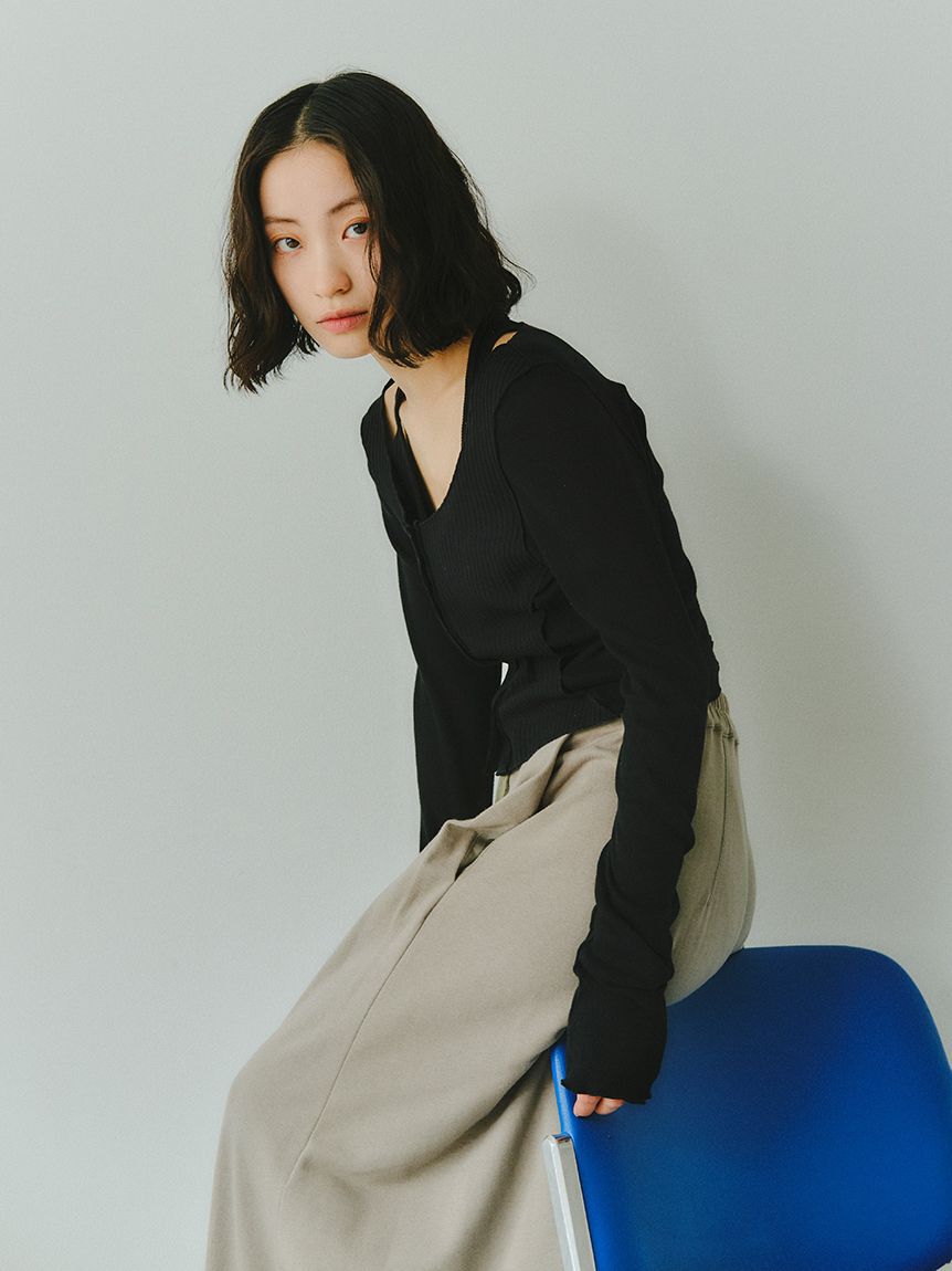 styling/「【セットアイテム対応】メローカットボディスーツ」|Tシャツ・カットソー|