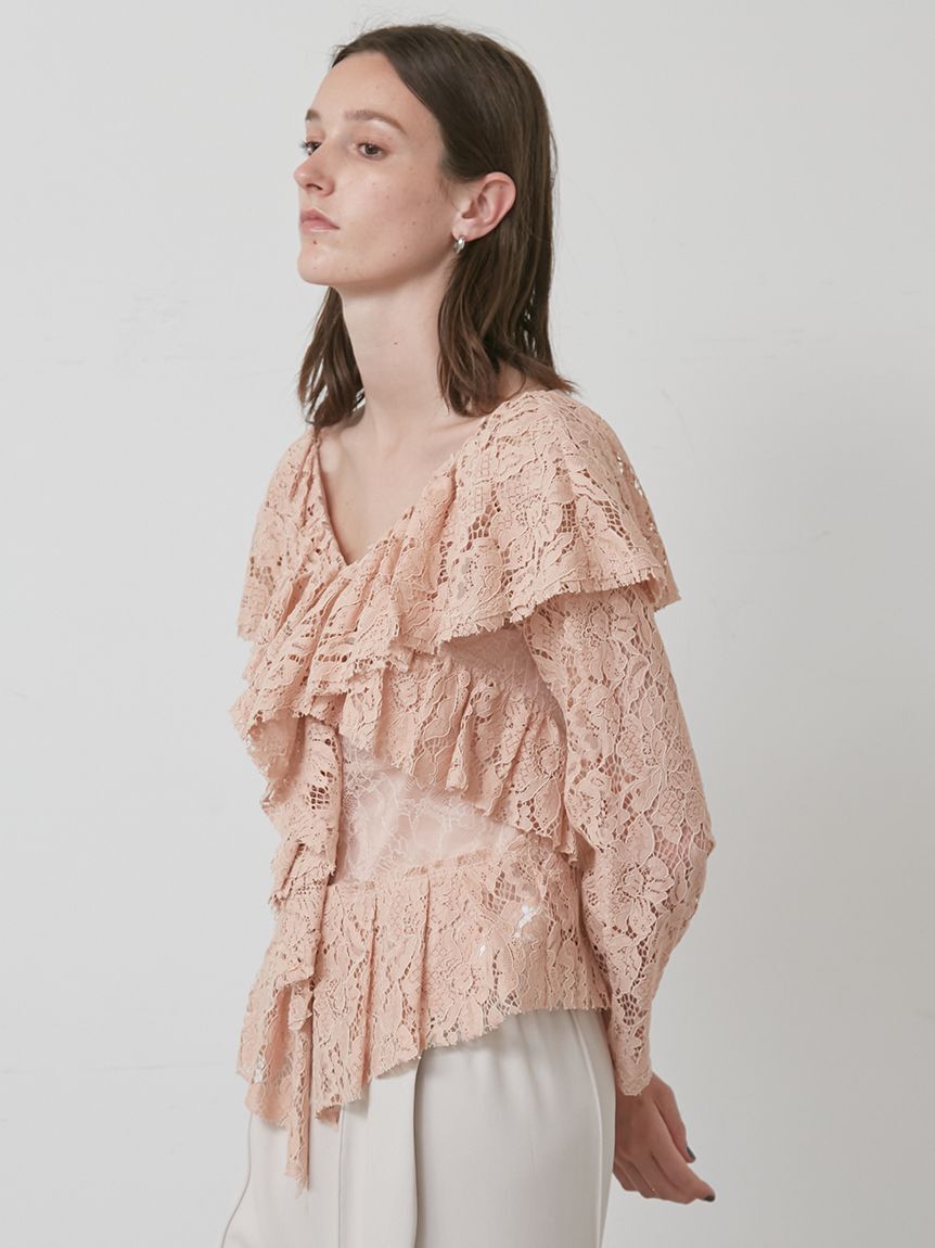 styling/「ラッフルレースブラウス」|シャツ・ブラウス|