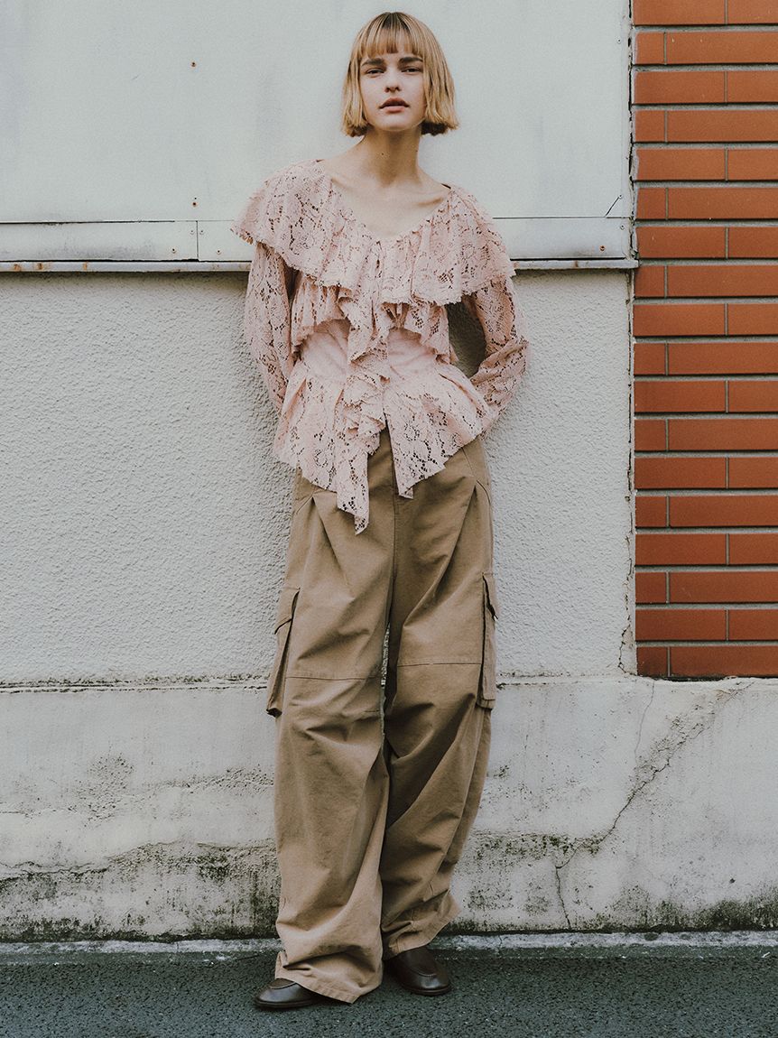 styling/「ラッフルレースブラウス」|シャツ・ブラウス|