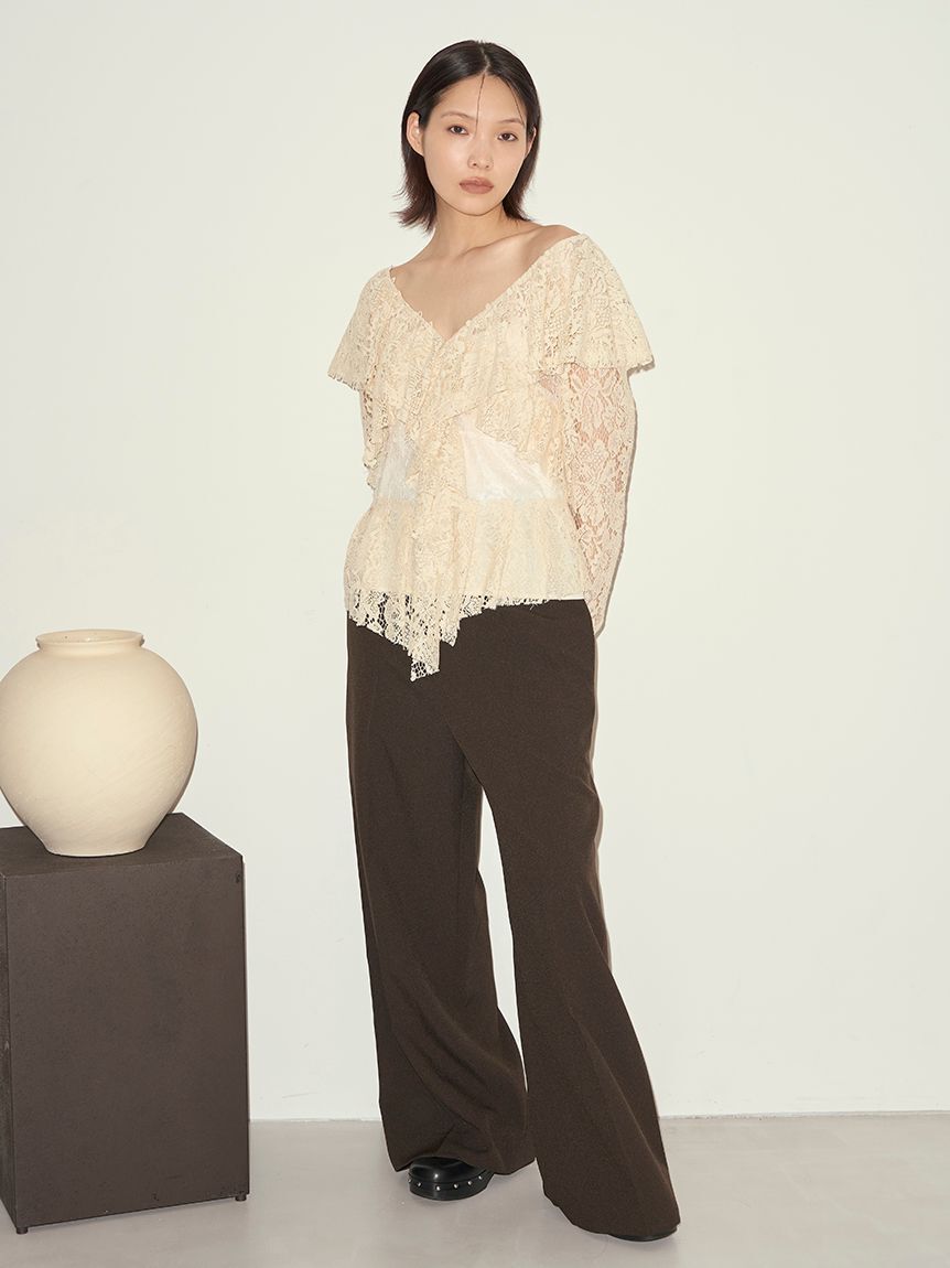 styling/「ラッフルレースブラウス」|シャツ・ブラウス|