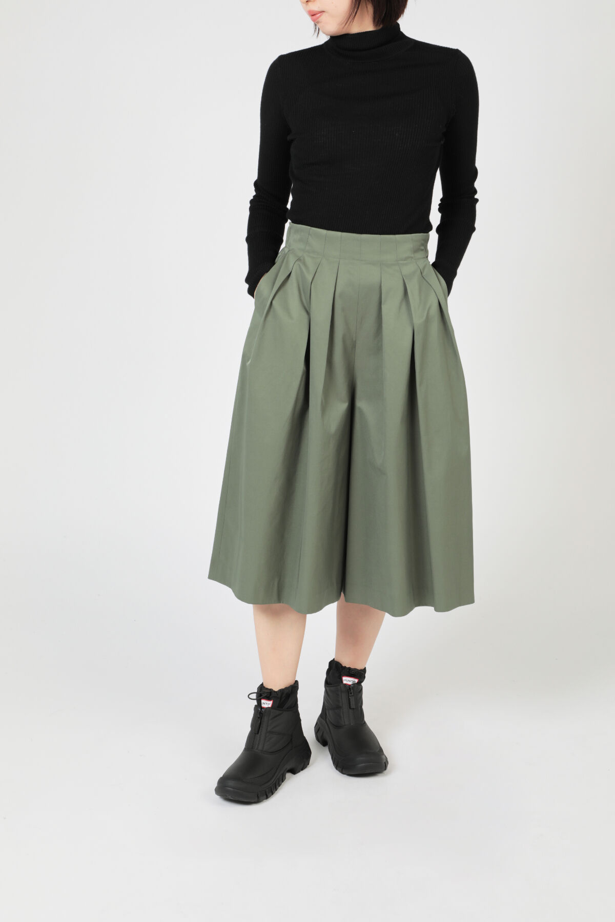 HUNTER「レディース イントレピッド ジップ アンクル スノーブーツ」|ショートブーツ|