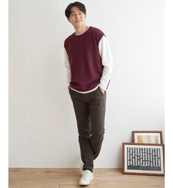 ikka「【雑誌MonoMax4月号掲載】GOKU楽パンツ EASY STRETCH 5ポケット「小泉孝太郎さん着用モデル」」|その他|