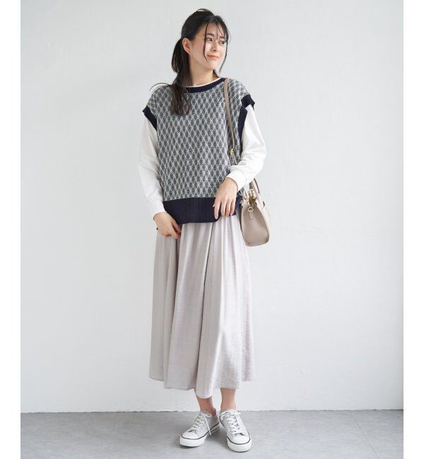 ikka「【2点セット】3WAYニットベストアンサンブル」|ニット・セーター|