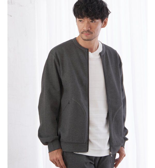 ikka「テックストレッチジップカーディガン」|カーディガン|