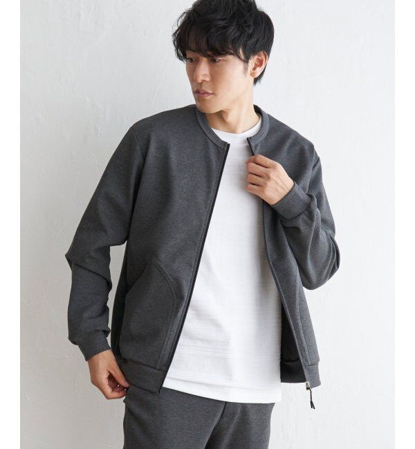 ikka「テックストレッチジップカーディガン」|カーディガン|