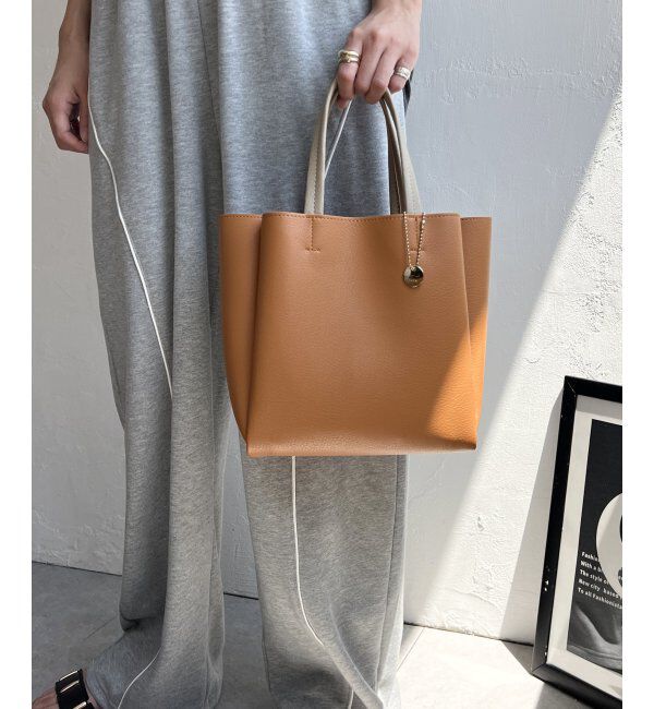 ikka「【雑誌InRed11月号掲載】GOKU楽PU三層ミニトートバッグ【軽量】」|その他|