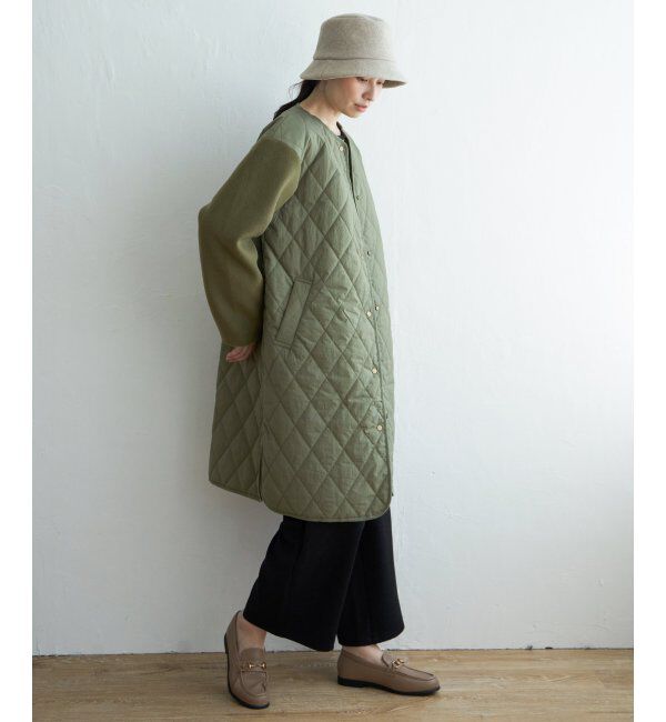 ikka「【雑誌InRed12月号掲載】 切り替えキルティング軽量コート」|その他|