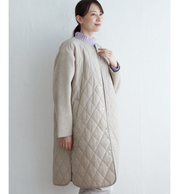 ikka「【雑誌InRed12月号掲載】 切り替えキルティング軽量コート」|その他|