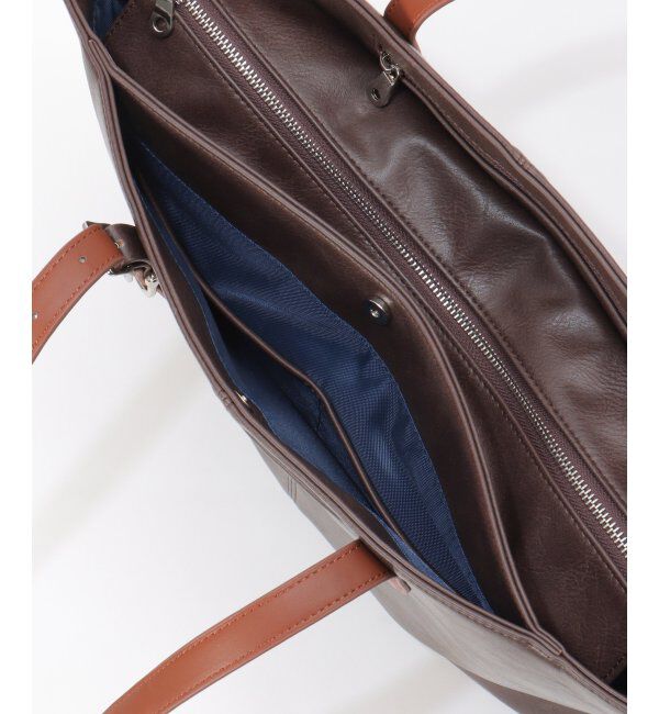 ikka「【雑誌MonoMax4月号掲載】GPレザータッチトートバッグ「小泉孝太郎さん着用モデル」」|トートバッグ|