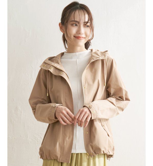ikka「撥水マウンテンパーカー」|ブルゾン・スタジャン|ベージュ