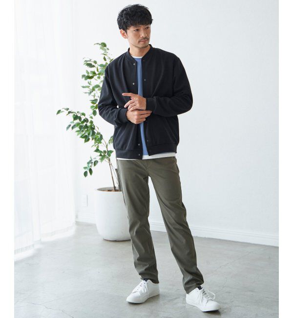 ikka「テックストレッチボタンカーディガン」|カーディガン|