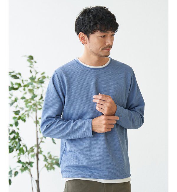 ikka「パイナップルレイヤードロンＴ」|Tシャツ・カットソー|