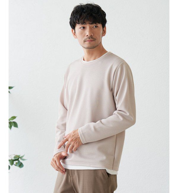 ikka「パイナップルレイヤードロンＴ」|Tシャツ・カットソー|