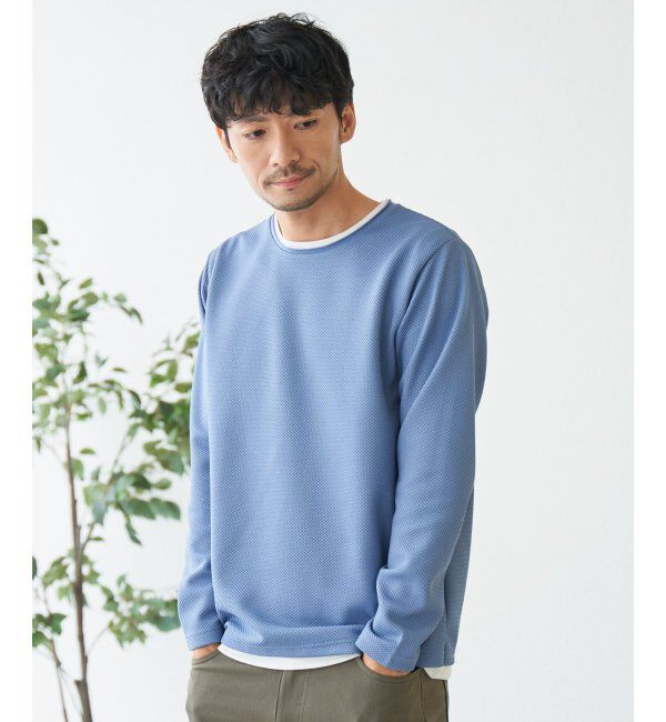 ikka「パイナップルレイヤードロンＴ」|Tシャツ・カットソー|