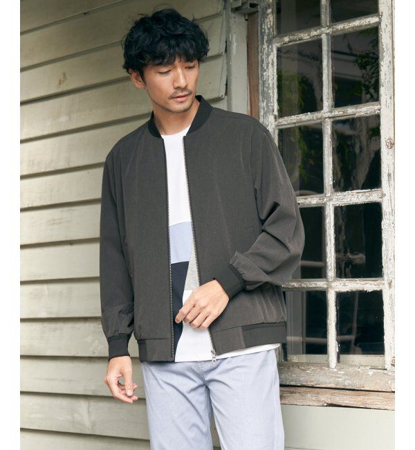 ikka「【撥水】Teflonストレッチブルゾン」|ブルゾン・スタジャン|