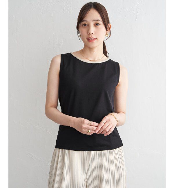 ikka「コットンUSAアビガイルタンクトップ」|タンクトップ|