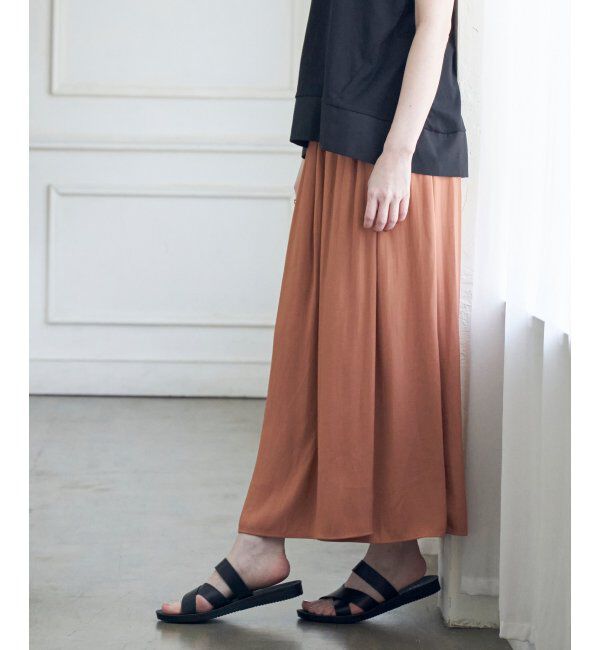 ikka「【2点セット】カッセンボリュームラップスカーチョ」|その他|オレンジ