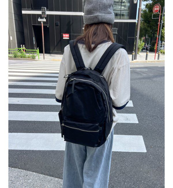 ikka「撥水ナイロン8ポケットリュック」|その他|